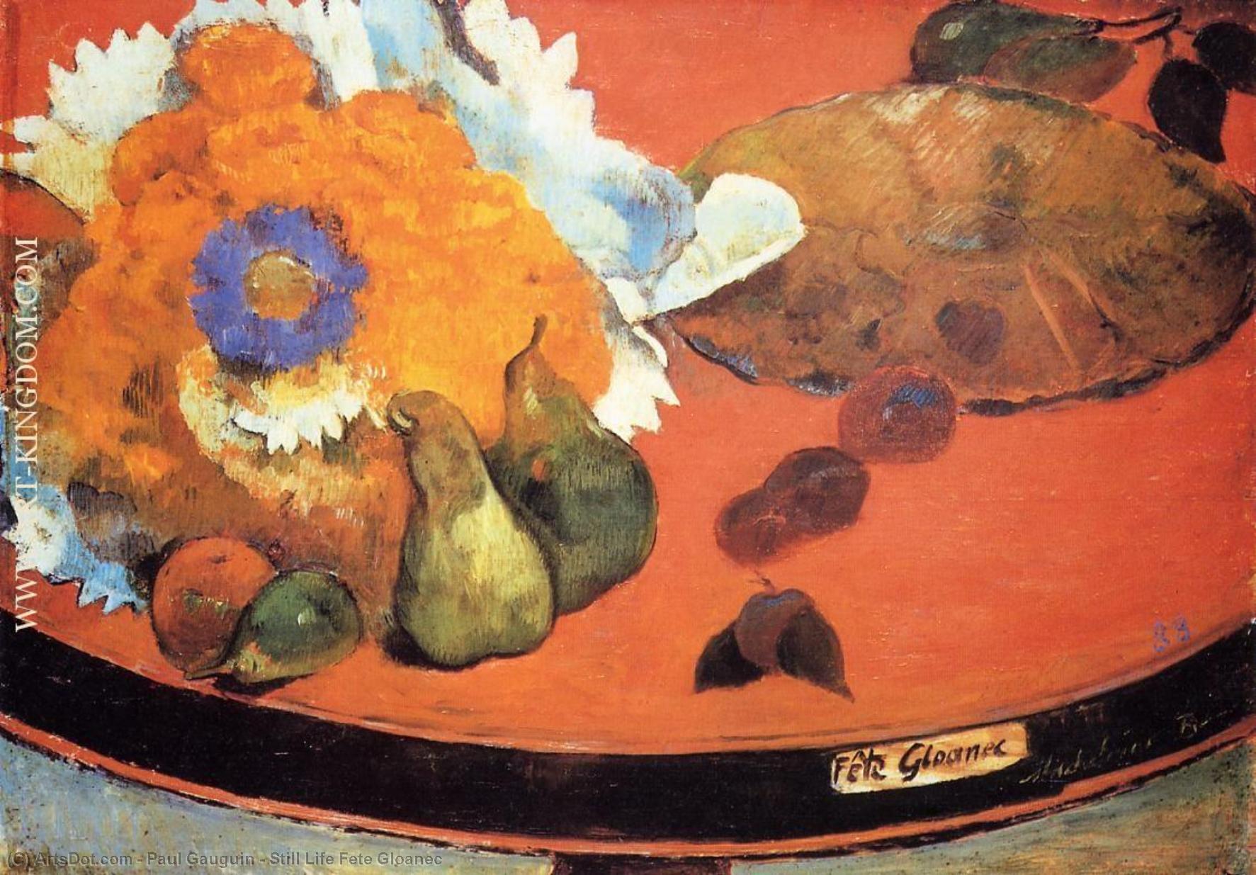 Wikioo.org - The Encyclopedia of Fine Arts - Painting, Artwork by Paul Gauguin - Still Life Fete Gloanec