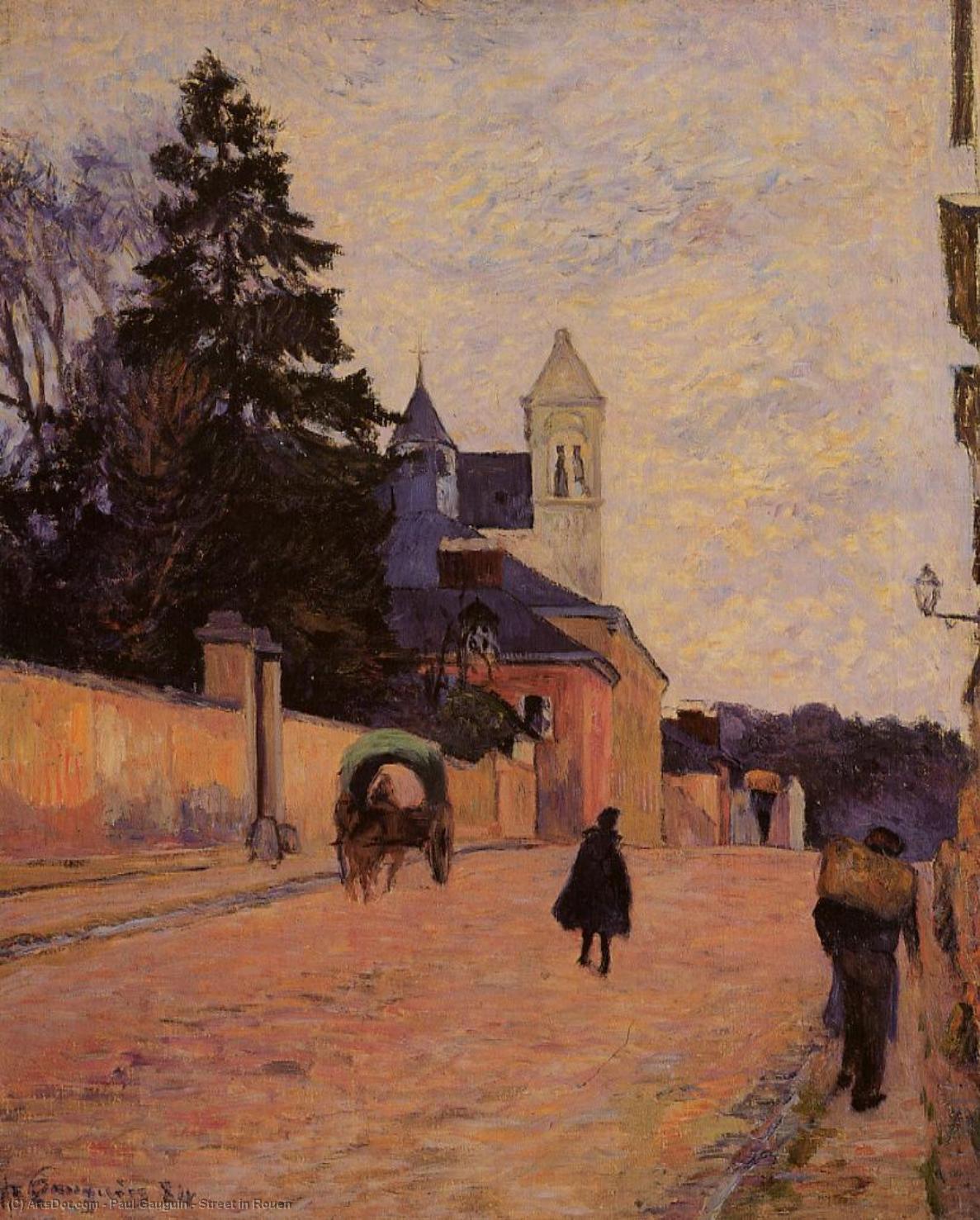 Wikioo.org - The Encyclopedia of Fine Arts - Painting, Artwork by Paul Gauguin - Street in Rouen