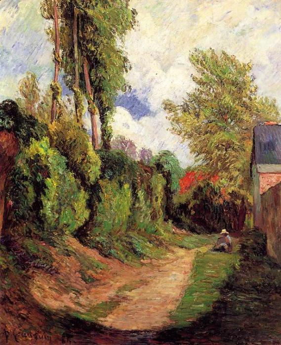 Wikioo.org - The Encyclopedia of Fine Arts - Painting, Artwork by Paul Gauguin - Sunken Lane