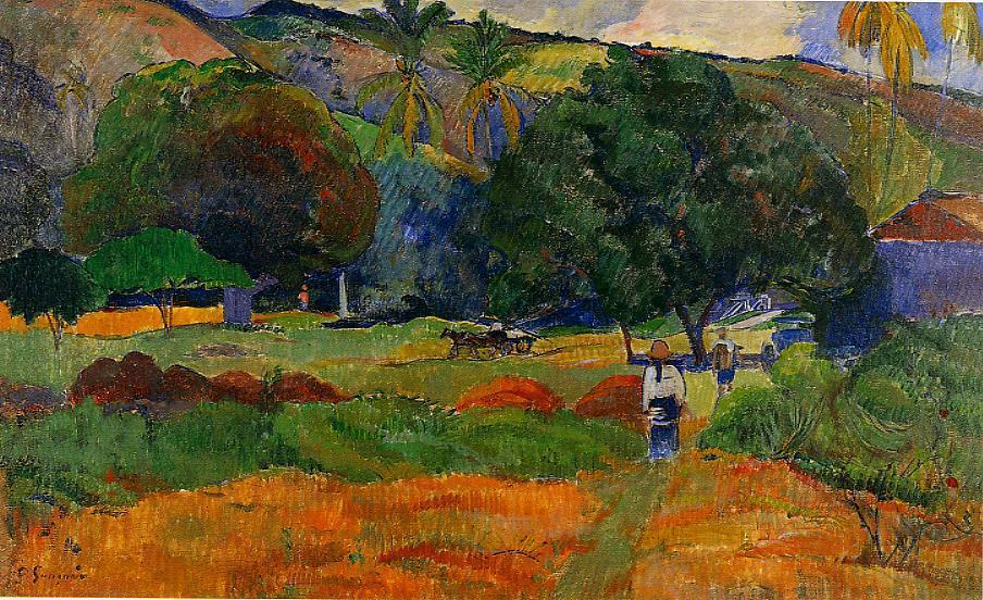 Wikioo.org – L'Encyclopédie des Beaux Arts - Peinture, Oeuvre de Paul Gauguin - la petite vallée