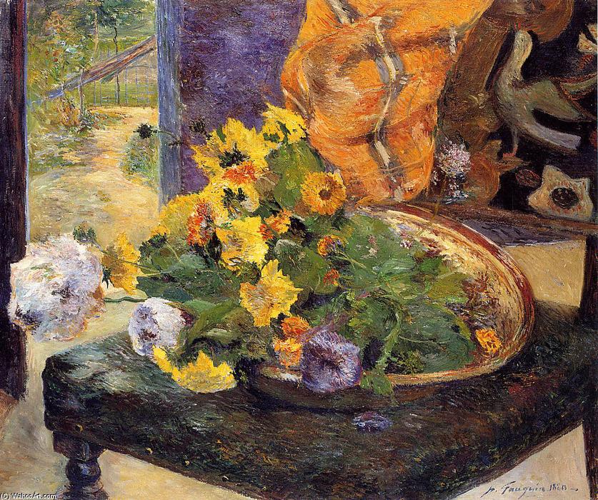 Wikioo.org - The Encyclopedia of Fine Arts - Painting, Artwork by Paul Gauguin - The Makings of a Bouquet