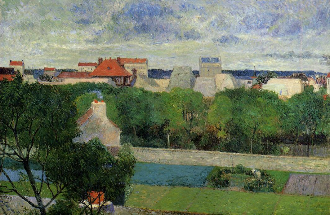 WikiOO.org – 美術百科全書 - 繪畫，作品 Paul Gauguin -  的 市场 花园  的  伏吉拉尔