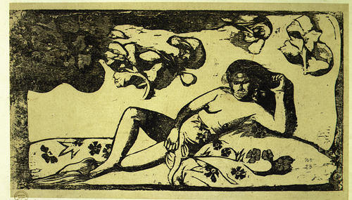 WikiOO.org - Encyclopedia of Fine Arts - Lukisan, Artwork Paul Gauguin - The Queen of Beauty -- Langorous