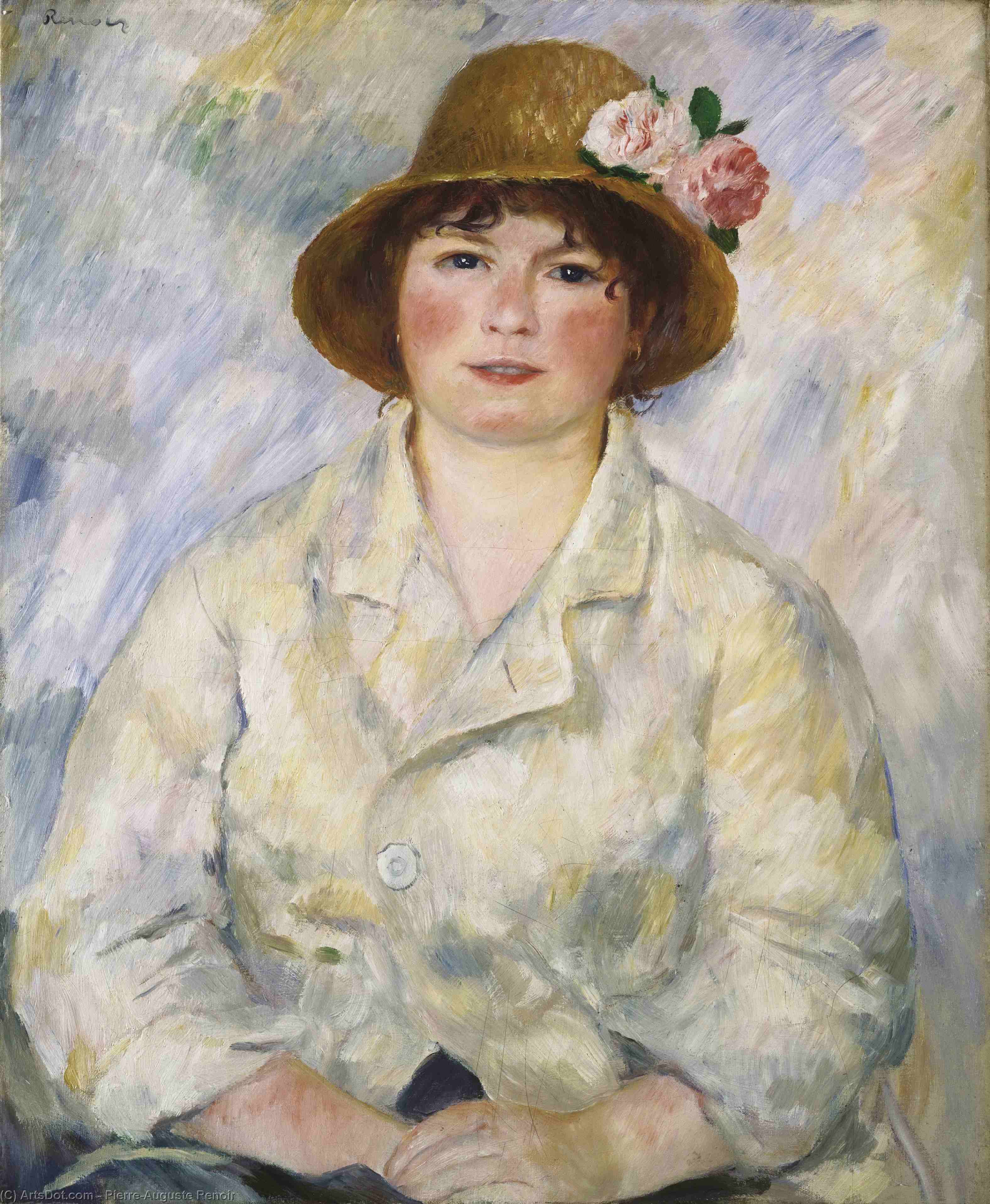 WikiOO.org - Encyclopedia of Fine Arts - Maleri, Artwork Pierre-Auguste Renoir - Aline Charigot (future Madame Renoir)