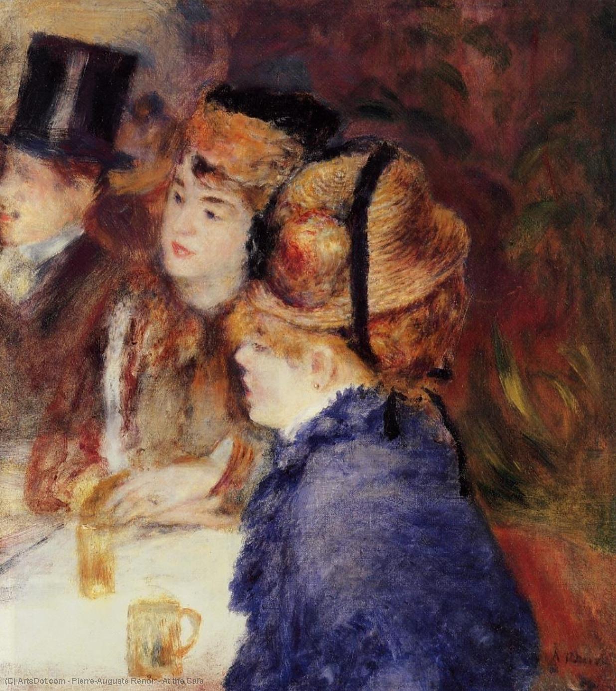 WikiOO.org - Encyclopedia of Fine Arts - Lukisan, Artwork Pierre-Auguste Renoir - At the Cafe