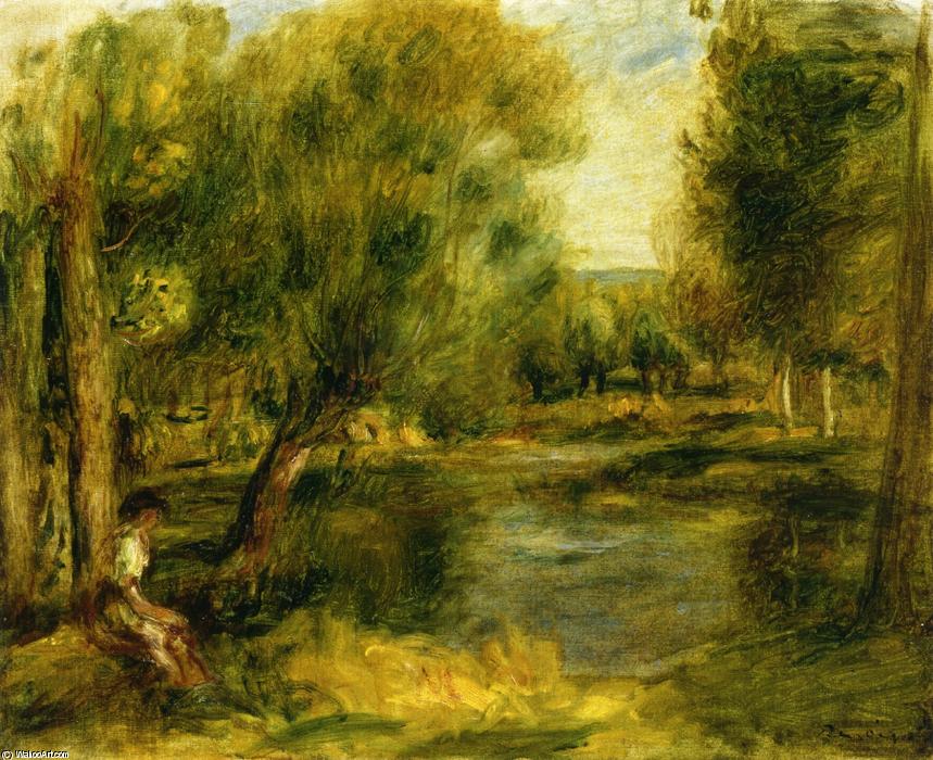 Wikioo.org - The Encyclopedia of Fine Arts - Painting, Artwork by Pierre-Auguste Renoir - Banks of a River 2