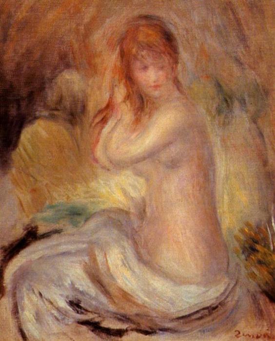 Wikioo.org - The Encyclopedia of Fine Arts - Painting, Artwork by Pierre-Auguste Renoir - Bather 1