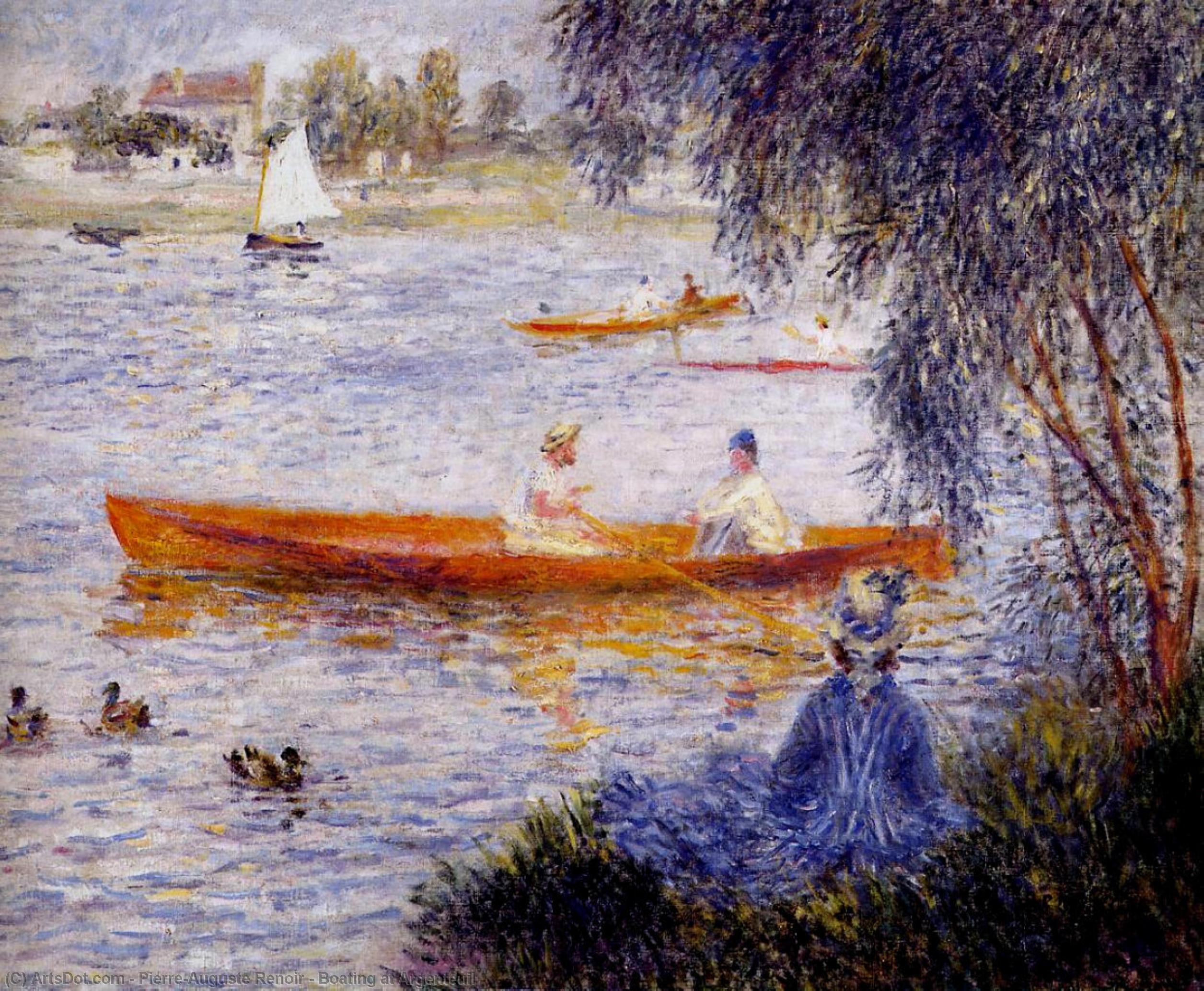 WikiOO.org – 美術百科全書 - 繪畫，作品 Pierre-Auguste Renoir - 划船阿让特伊