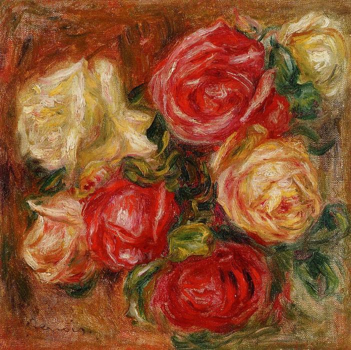 WikiOO.org – 美術百科全書 - 繪畫，作品 Pierre-Auguste Renoir - 一束鲜花 1