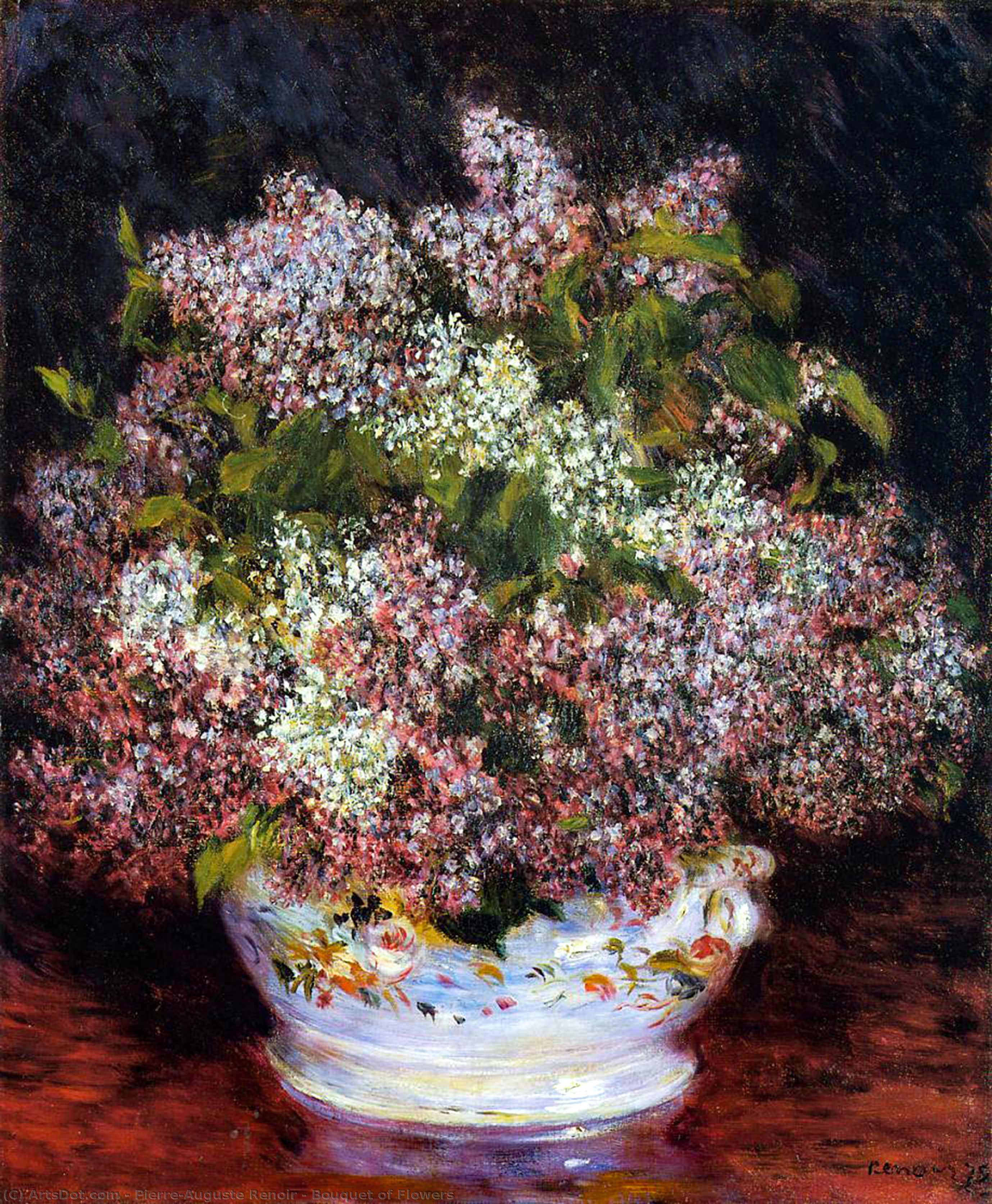 WikiOO.org - Encyclopedia of Fine Arts - Lukisan, Artwork Pierre-Auguste Renoir - Bouquet of Flowers