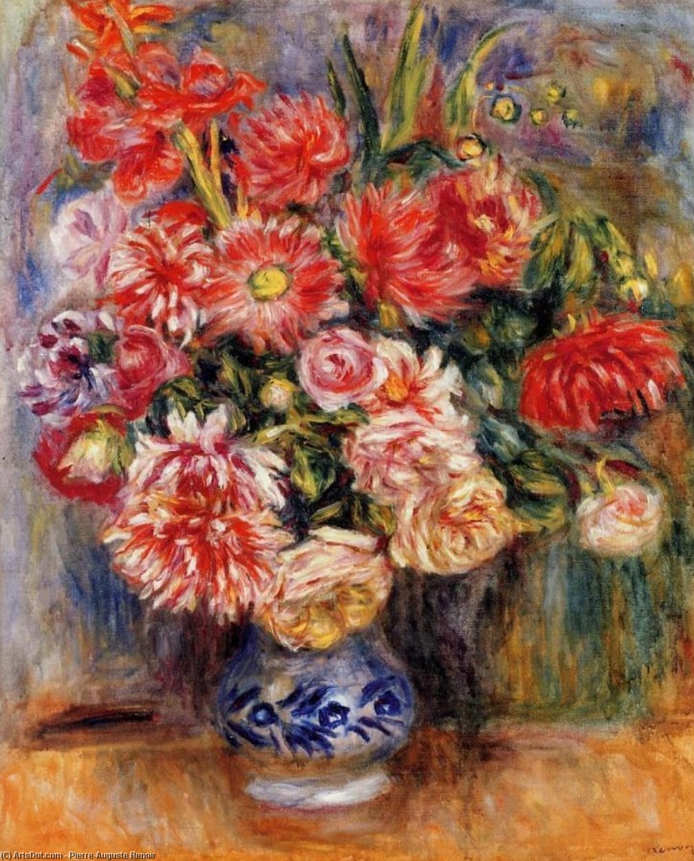 WikiOO.org - 백과 사전 - 회화, 삽화 Pierre-Auguste Renoir - Bouquet