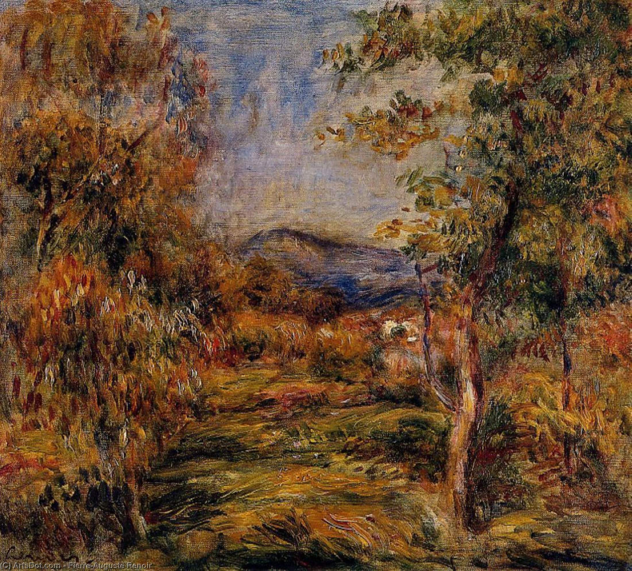 Wikioo.org - The Encyclopedia of Fine Arts - Painting, Artwork by Pierre-Auguste Renoir - Cagnes Landscape 2