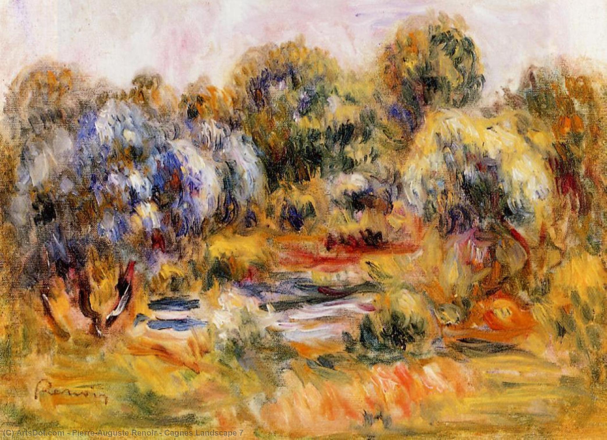 WikiOO.org - Енциклопедия за изящни изкуства - Живопис, Произведения на изкуството Pierre-Auguste Renoir - Cagnes Landscape 7