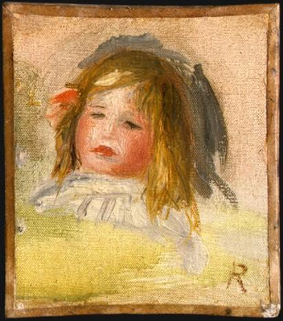 Wikioo.org - The Encyclopedia of Fine Arts - Painting, Artwork by Pierre-Auguste Renoir - Child with Blond Hair