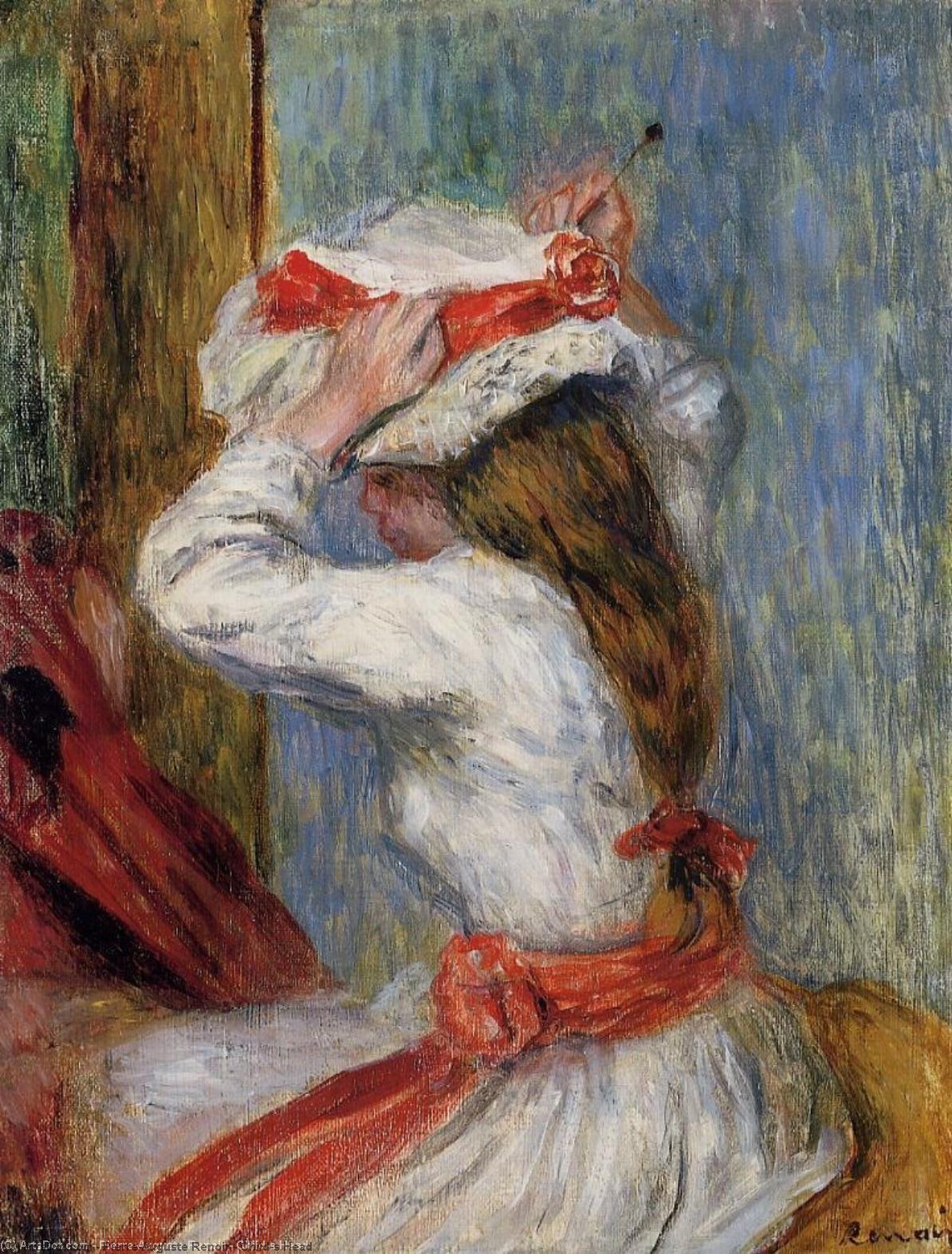 Wikioo.org – La Enciclopedia de las Bellas Artes - Pintura, Obras de arte de Pierre-Auguste Renoir - La cabeza del niño