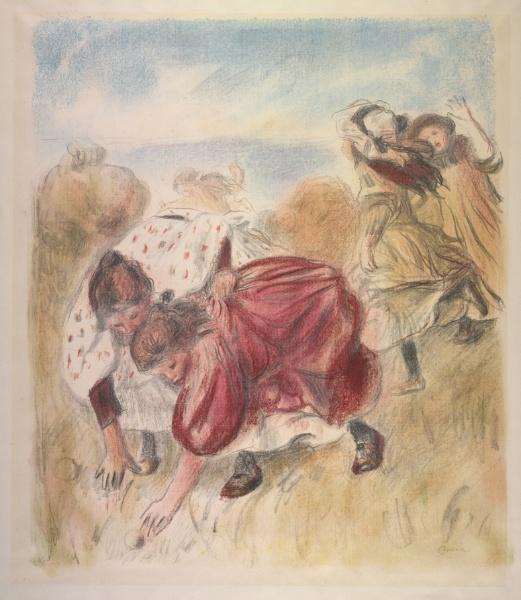 Wikioo.org - Bách khoa toàn thư về mỹ thuật - Vẽ tranh, Tác phẩm nghệ thuật Pierre-Auguste Renoir - Children Playing Ball