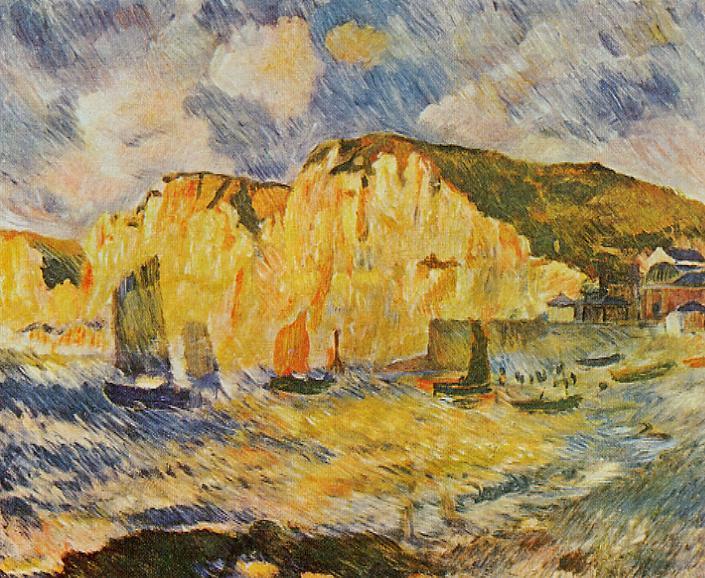 Wikioo.org - The Encyclopedia of Fine Arts - Painting, Artwork by Pierre-Auguste Renoir - Cliffs