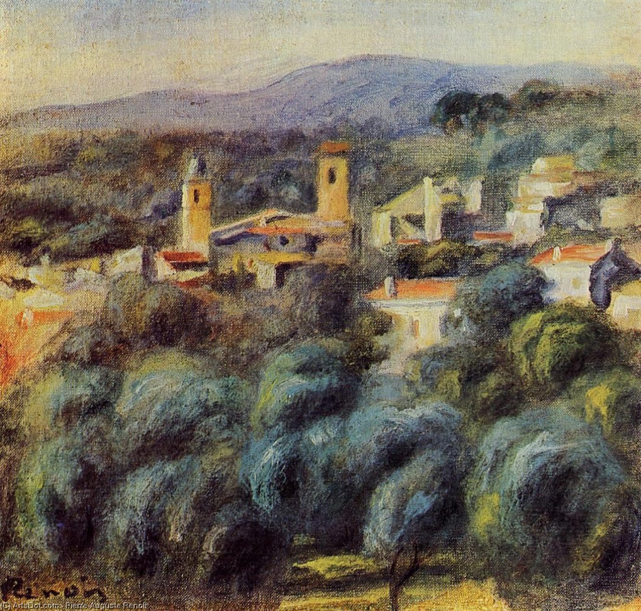 WikiOO.org - Enciclopédia das Belas Artes - Pintura, Arte por Pierre-Auguste Renoir - Cros de Cagnes