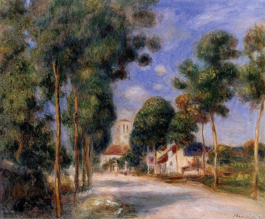WikiOO.org - 백과 사전 - 회화, 삽화 Pierre-Auguste Renoir - Entering the Village of Essoyes