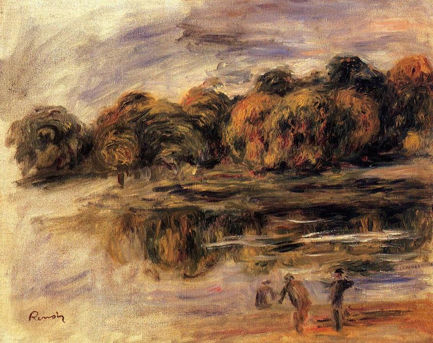 Wikioo.org - The Encyclopedia of Fine Arts - Painting, Artwork by Pierre-Auguste Renoir - Fishermen by a Lake