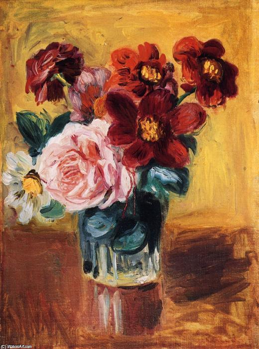 Wikioo.org - The Encyclopedia of Fine Arts - Painting, Artwork by Pierre-Auguste Renoir - Flowers in a Vase