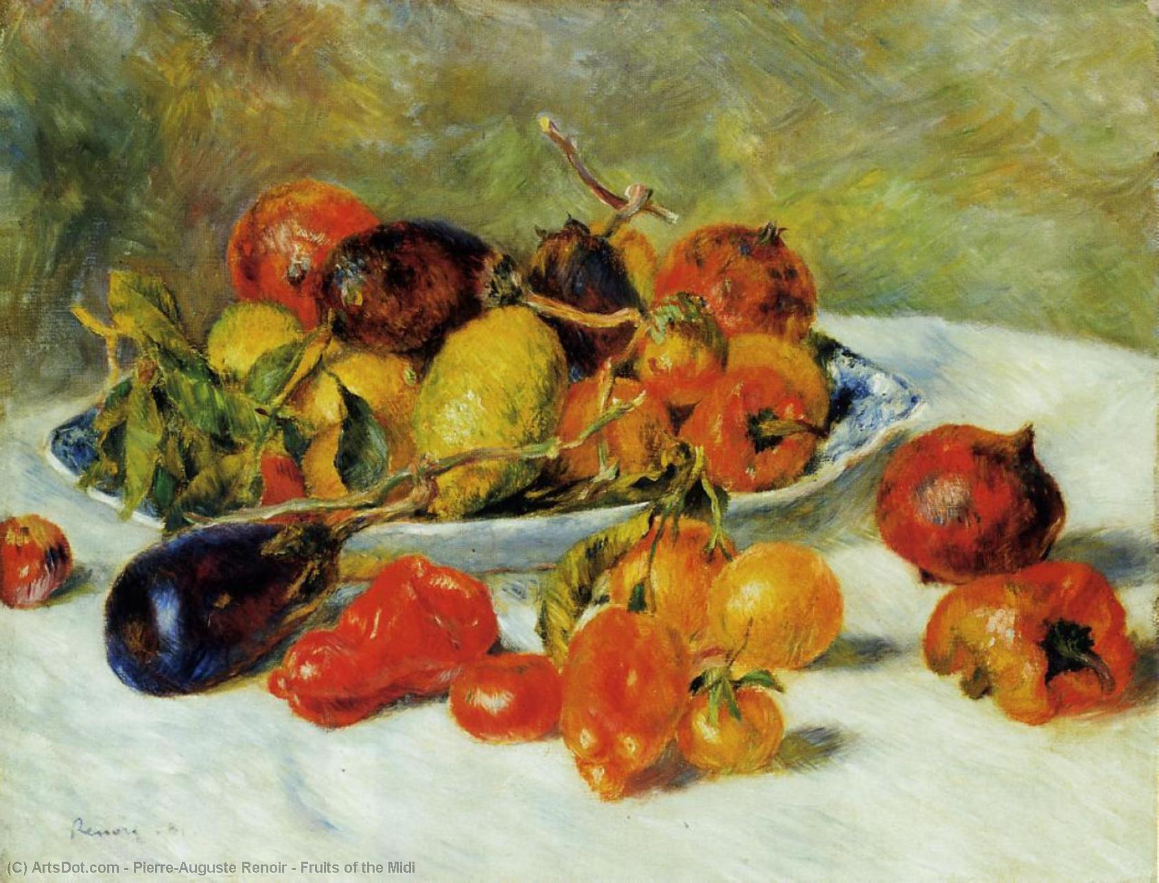Wikioo.org - The Encyclopedia of Fine Arts - Painting, Artwork by Pierre-Auguste Renoir - Fruits of the Midi