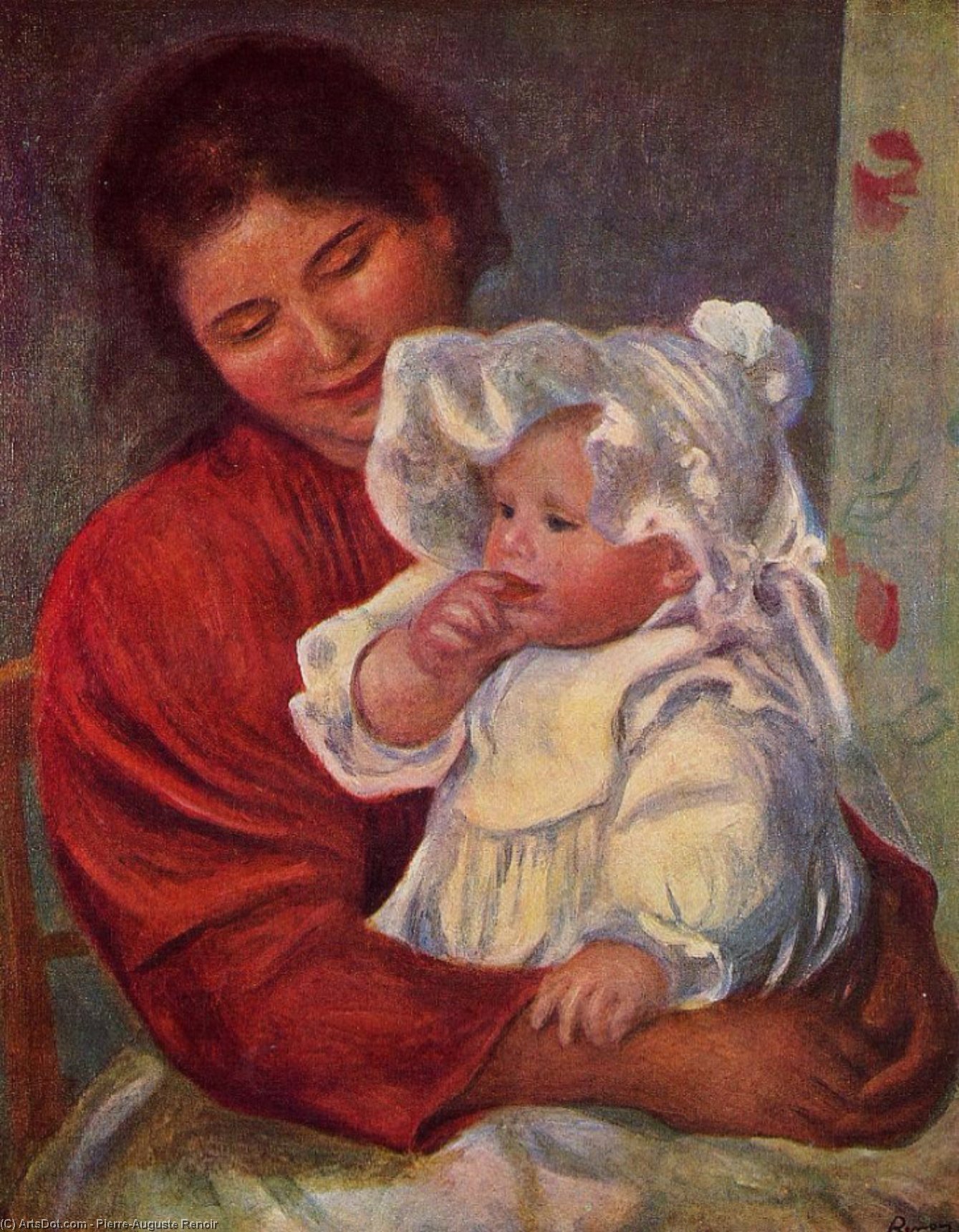 Wikioo.org - The Encyclopedia of Fine Arts - Painting, Artwork by Pierre-Auguste Renoir - Gabrielle and Jean