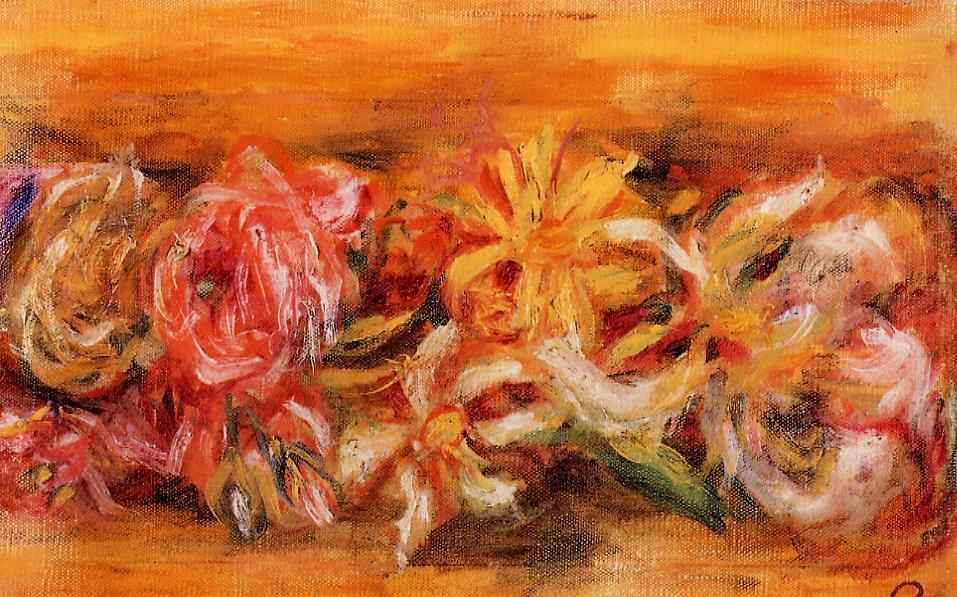 Wikioo.org - The Encyclopedia of Fine Arts - Painting, Artwork by Pierre-Auguste Renoir - Garland of Flowers