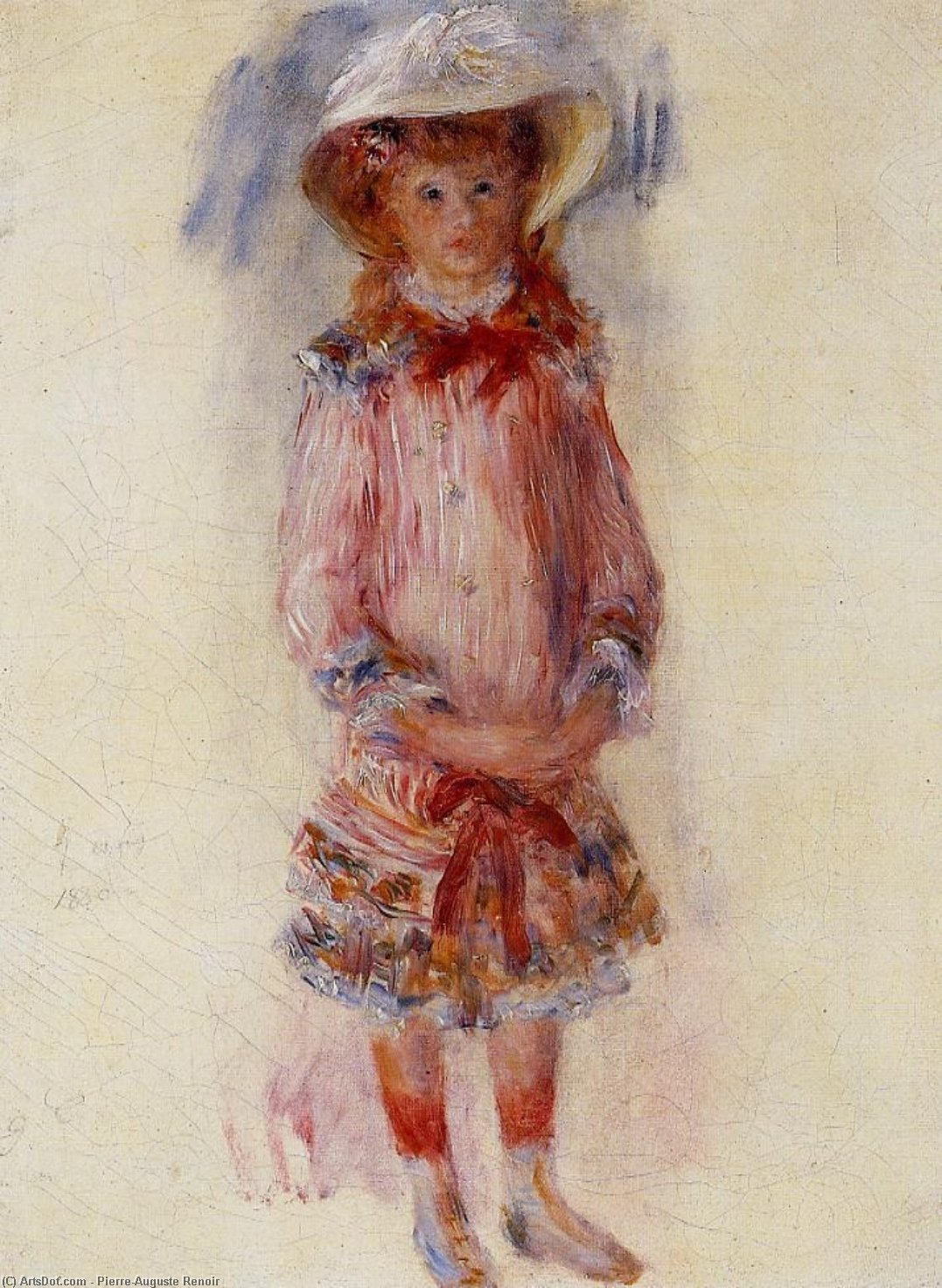 Wikioo.org - The Encyclopedia of Fine Arts - Painting, Artwork by Pierre-Auguste Renoir - Georgette Charpentier Standing