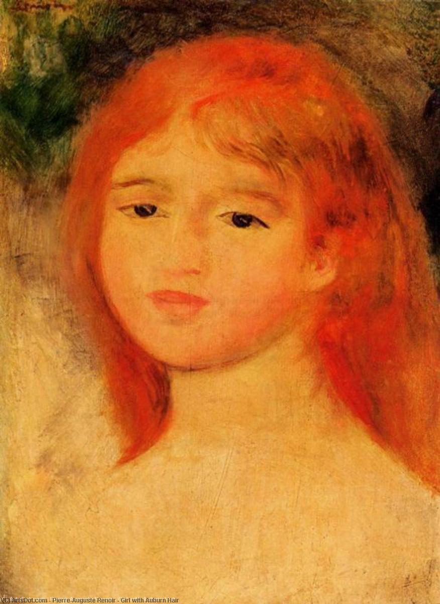 Wikioo.org - The Encyclopedia of Fine Arts - Painting, Artwork by Pierre-Auguste Renoir - Girl with Auburn Hair