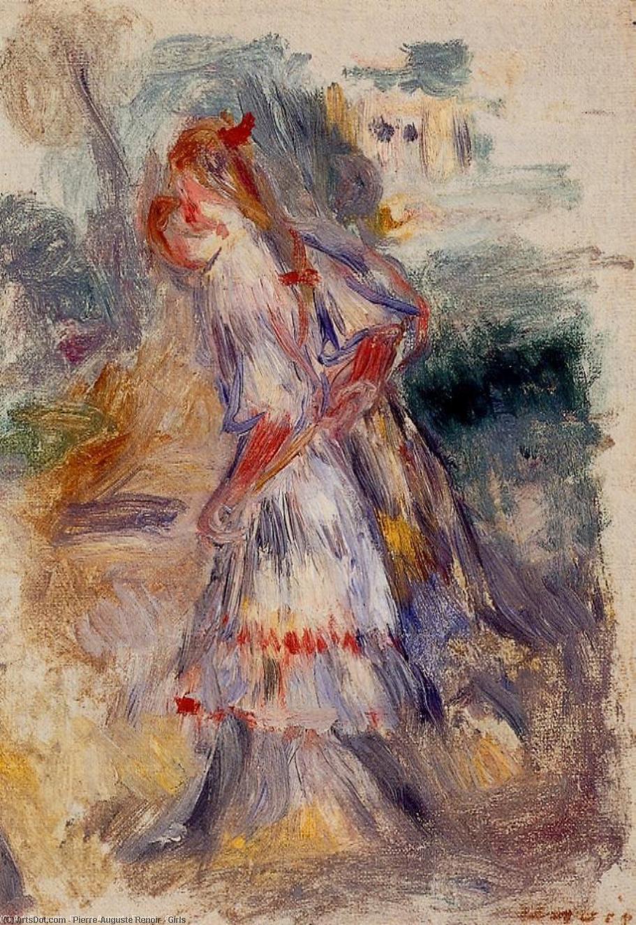 Wikioo.org - The Encyclopedia of Fine Arts - Painting, Artwork by Pierre-Auguste Renoir - Girls