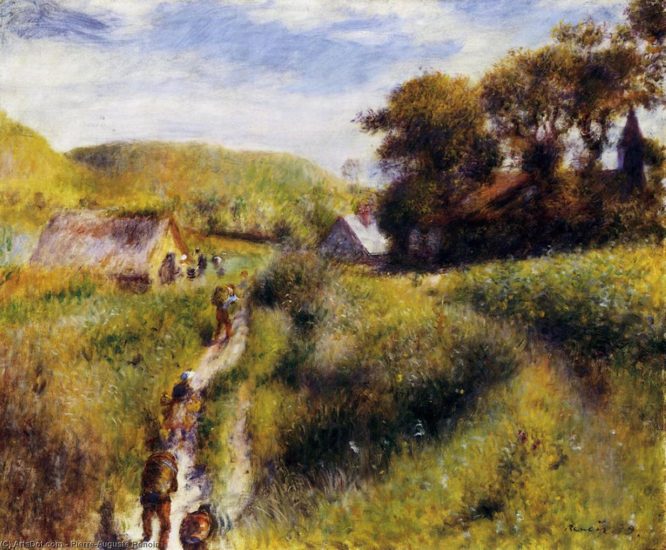 WikiOO.org - Encyclopedia of Fine Arts - Lukisan, Artwork Pierre-Auguste Renoir - Grape Harvesters