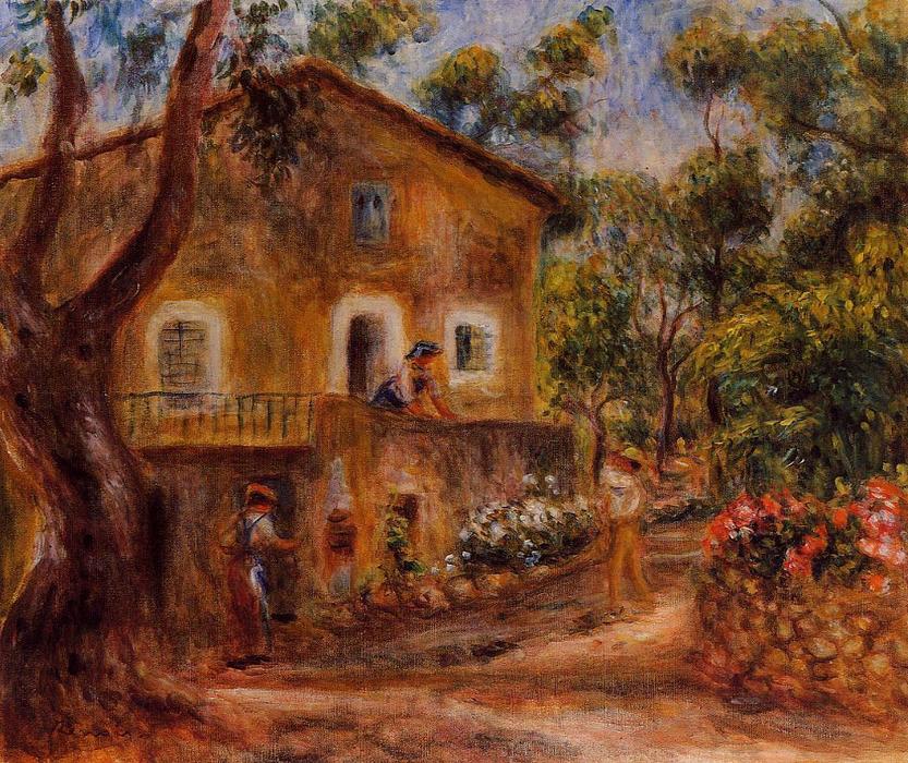 Wikioo.org - The Encyclopedia of Fine Arts - Painting, Artwork by Pierre-Auguste Renoir - House in Collett at Cagnes