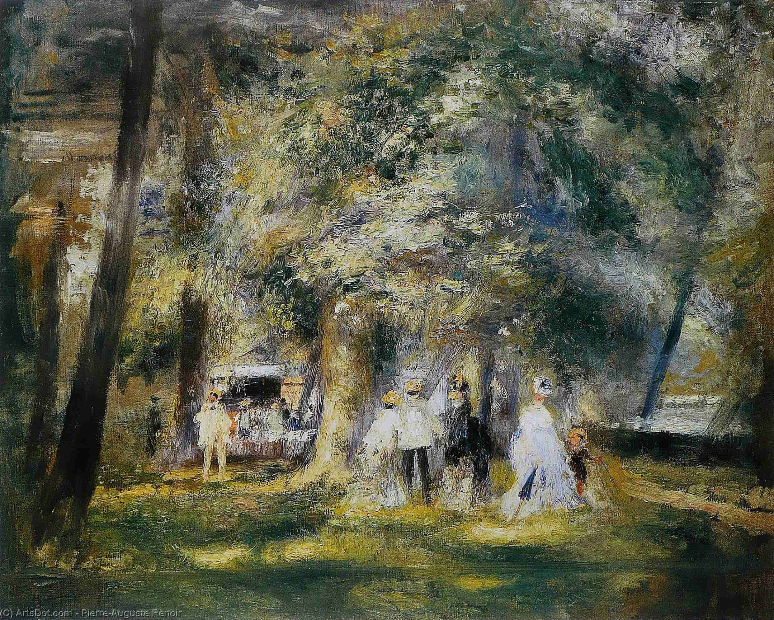 WikiOO.org - Encyclopedia of Fine Arts - Malba, Artwork Pierre-Auguste Renoir - In St Cloud Park