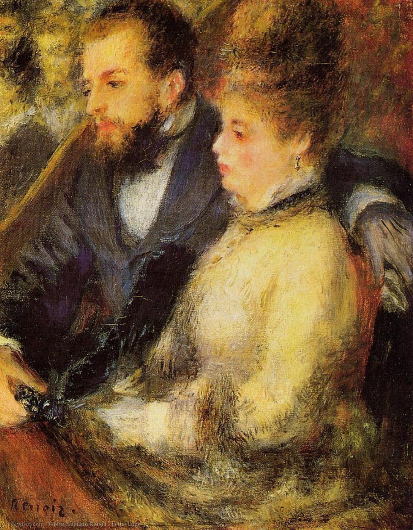Wikioo.org – La Enciclopedia de las Bellas Artes - Pintura, Obras de arte de Pierre-Auguste Renoir - En el Loge
