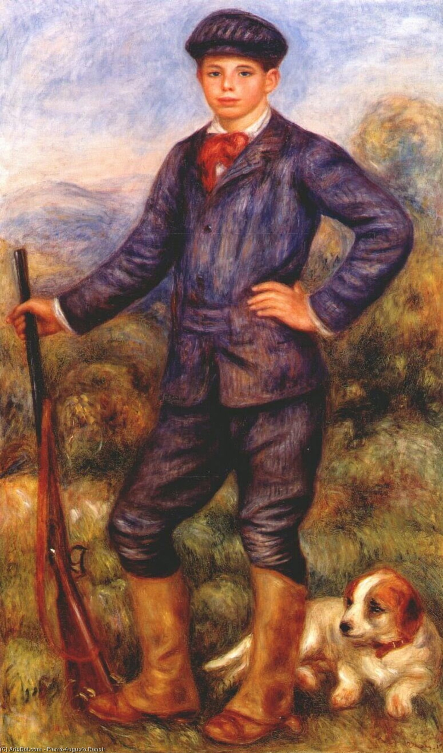 WikiOO.org - Encyclopedia of Fine Arts - Malba, Artwork Pierre-Auguste Renoir - Jean Renoir as a Hunter