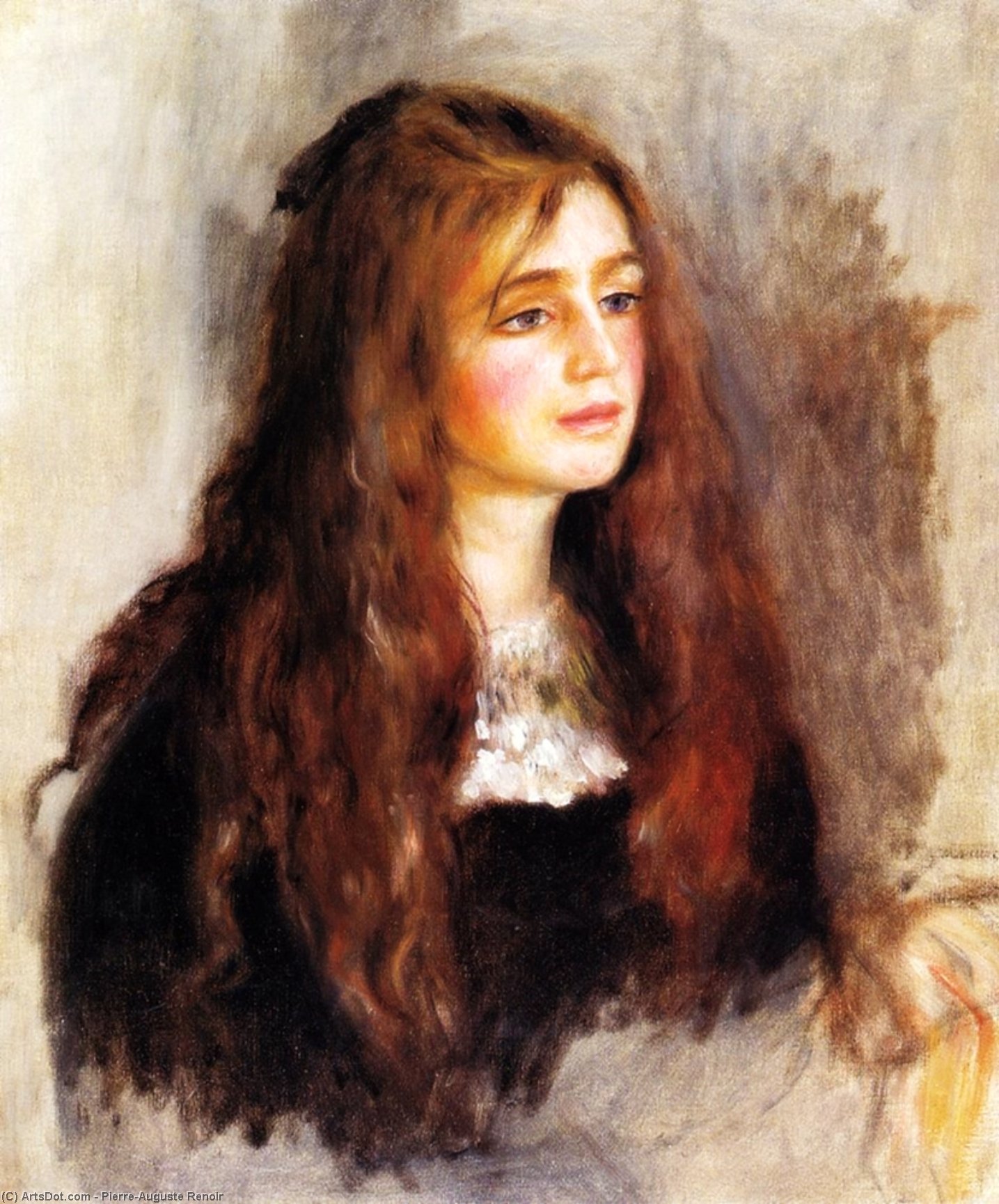 WikiOO.org - Encyclopedia of Fine Arts - Schilderen, Artwork Pierre-Auguste Renoir - Julie Manet