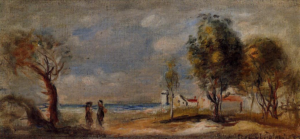 WikiOO.org – 美術百科全書 - 繪畫，作品 Pierre-Auguste Renoir - 风景（柯罗后）