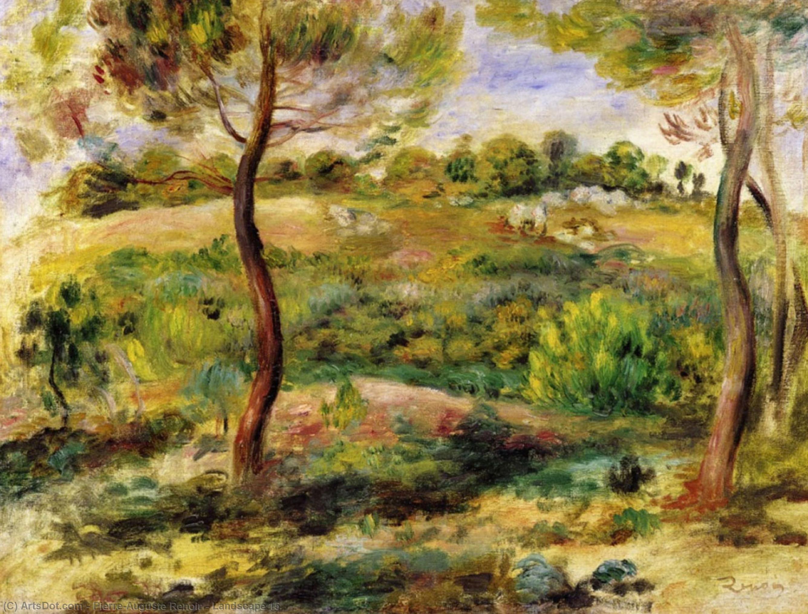 WikiOO.org - Енциклопедия за изящни изкуства - Живопис, Произведения на изкуството Pierre-Auguste Renoir - Landscape 15