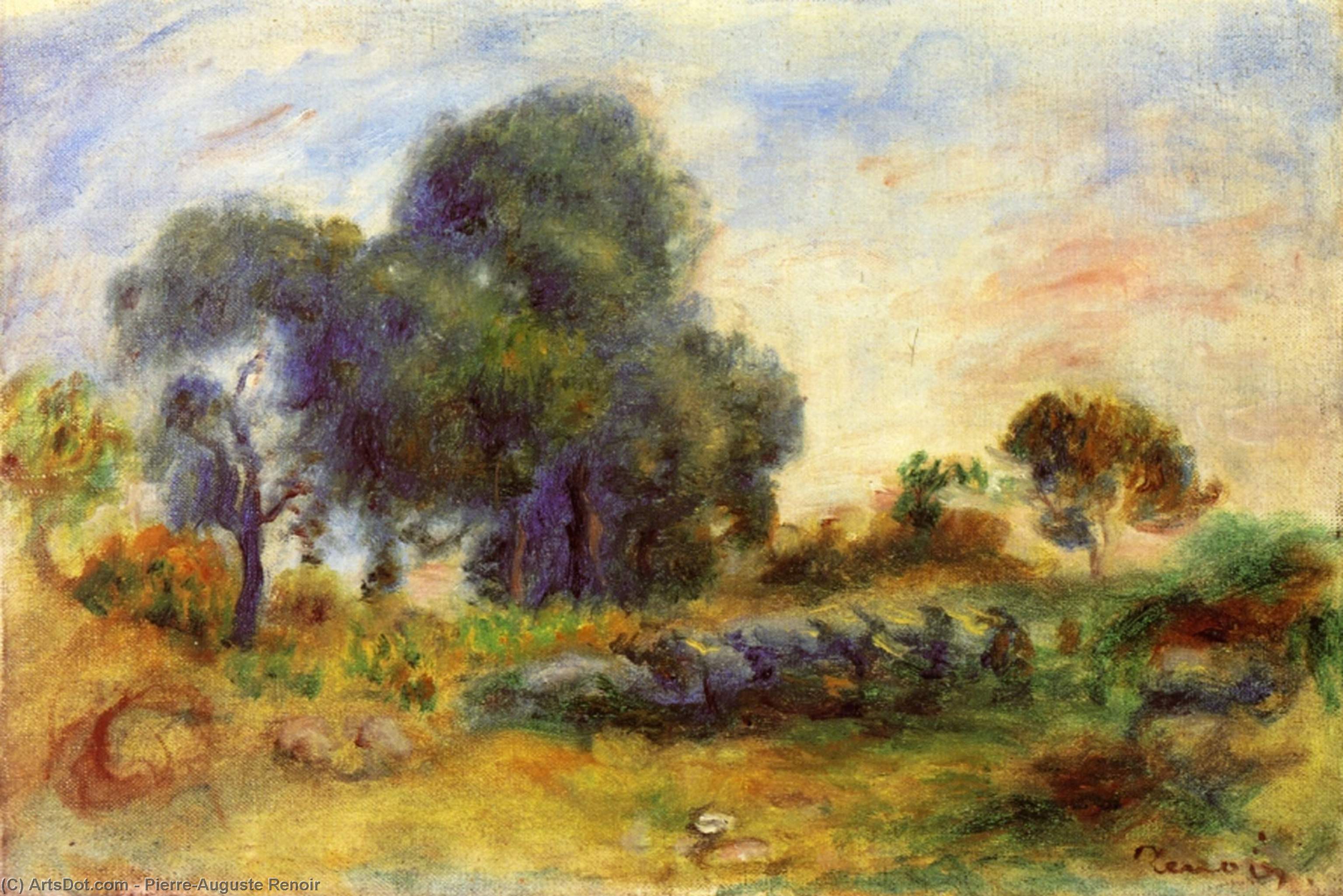 Wikioo.org - The Encyclopedia of Fine Arts - Painting, Artwork by Pierre-Auguste Renoir - Landscape 3