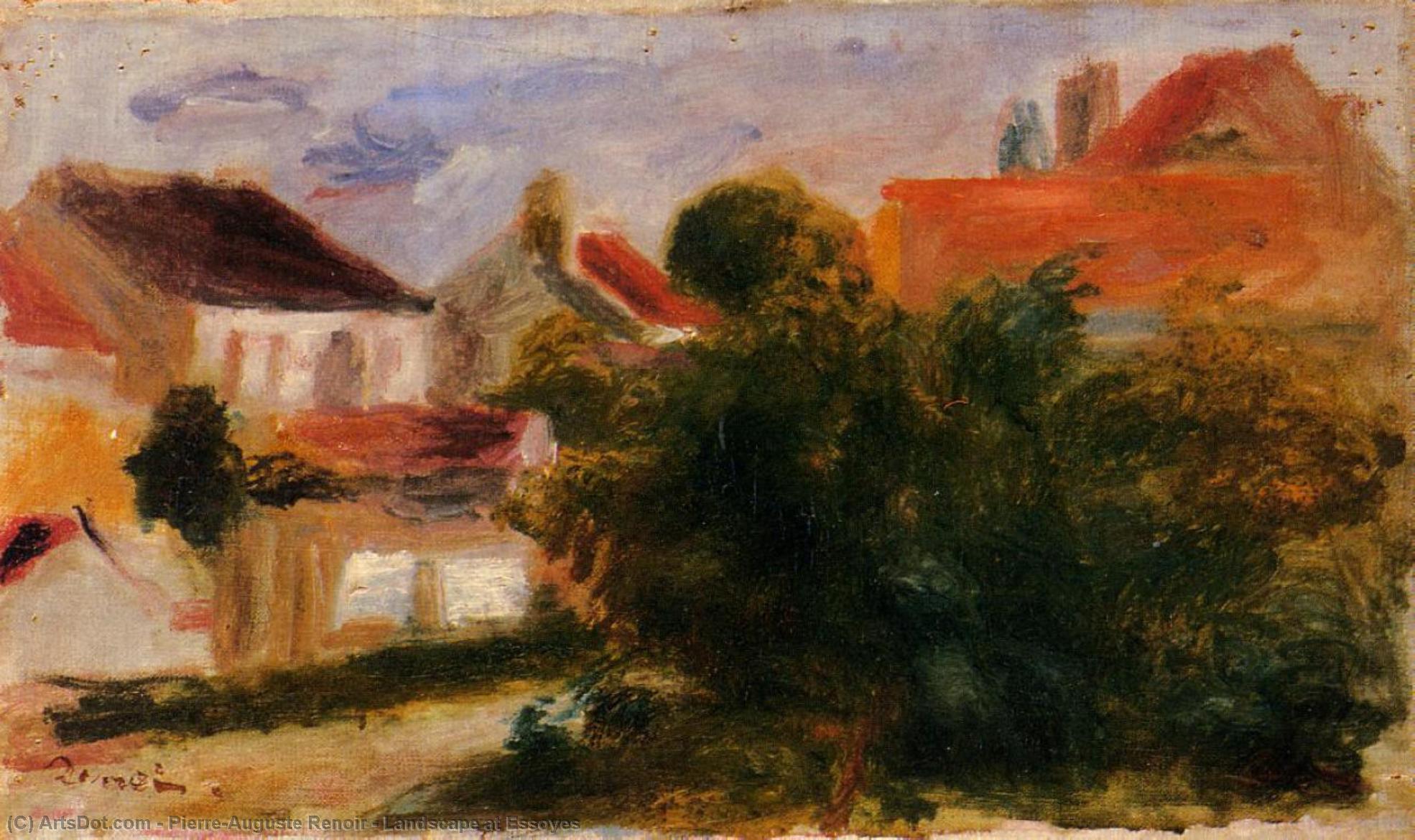 Wikioo.org - The Encyclopedia of Fine Arts - Painting, Artwork by Pierre-Auguste Renoir - Landscape at Essoyes