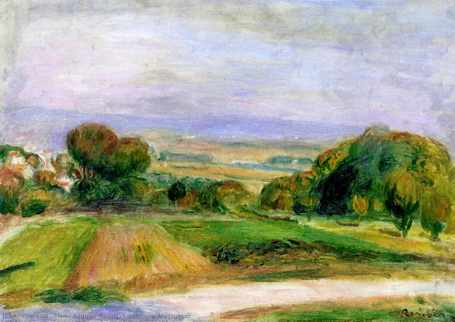 WikiOO.org - Енциклопедия за изящни изкуства - Живопис, Произведения на изкуството Pierre-Auguste Renoir - Landscape, Magagnosc
