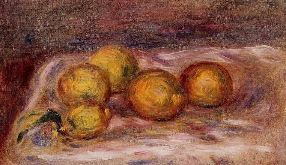 Wikioo.org – La Enciclopedia de las Bellas Artes - Pintura, Obras de arte de Pierre-Auguste Renoir - limones