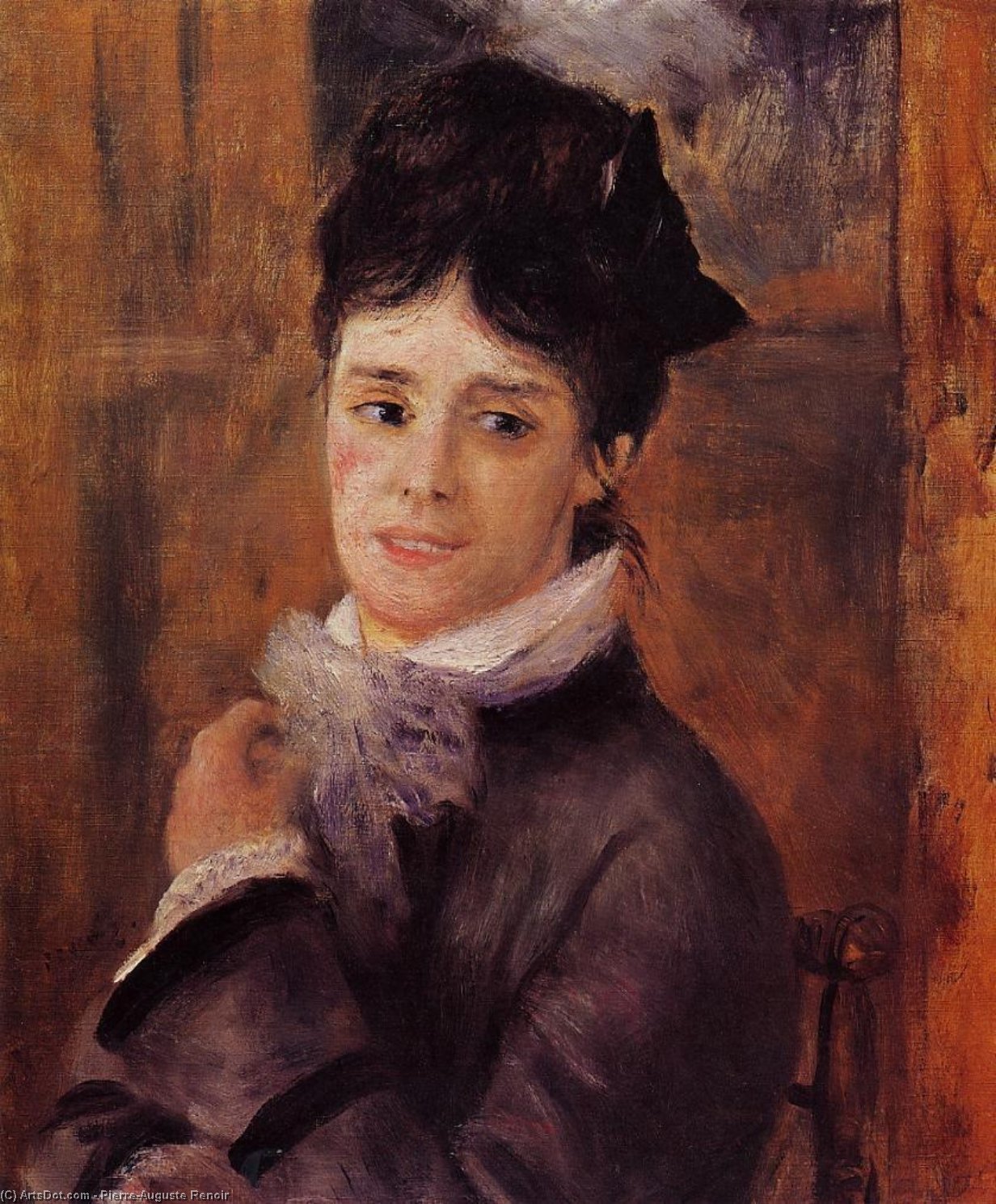 WikiOO.org – 美術百科全書 - 繪畫，作品 Pierre-Auguste Renoir - 夫人莫奈