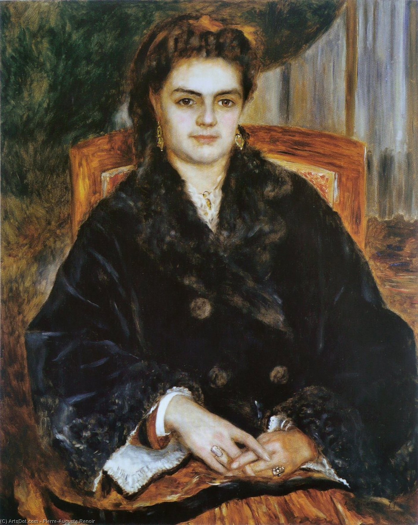 Wikioo.org - The Encyclopedia of Fine Arts - Painting, Artwork by Pierre-Auguste Renoir - Madame Marie Octavie Bernier