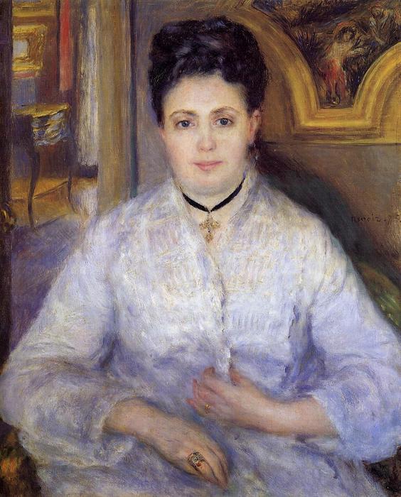 Wikioo.org - The Encyclopedia of Fine Arts - Painting, Artwork by Pierre-Auguste Renoir - Madame Victor Chocquet