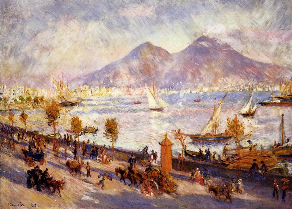 Wikioo.org - The Encyclopedia of Fine Arts - Painting, Artwork by Pierre-Auguste Renoir - Mount Vesuvius in the Morning