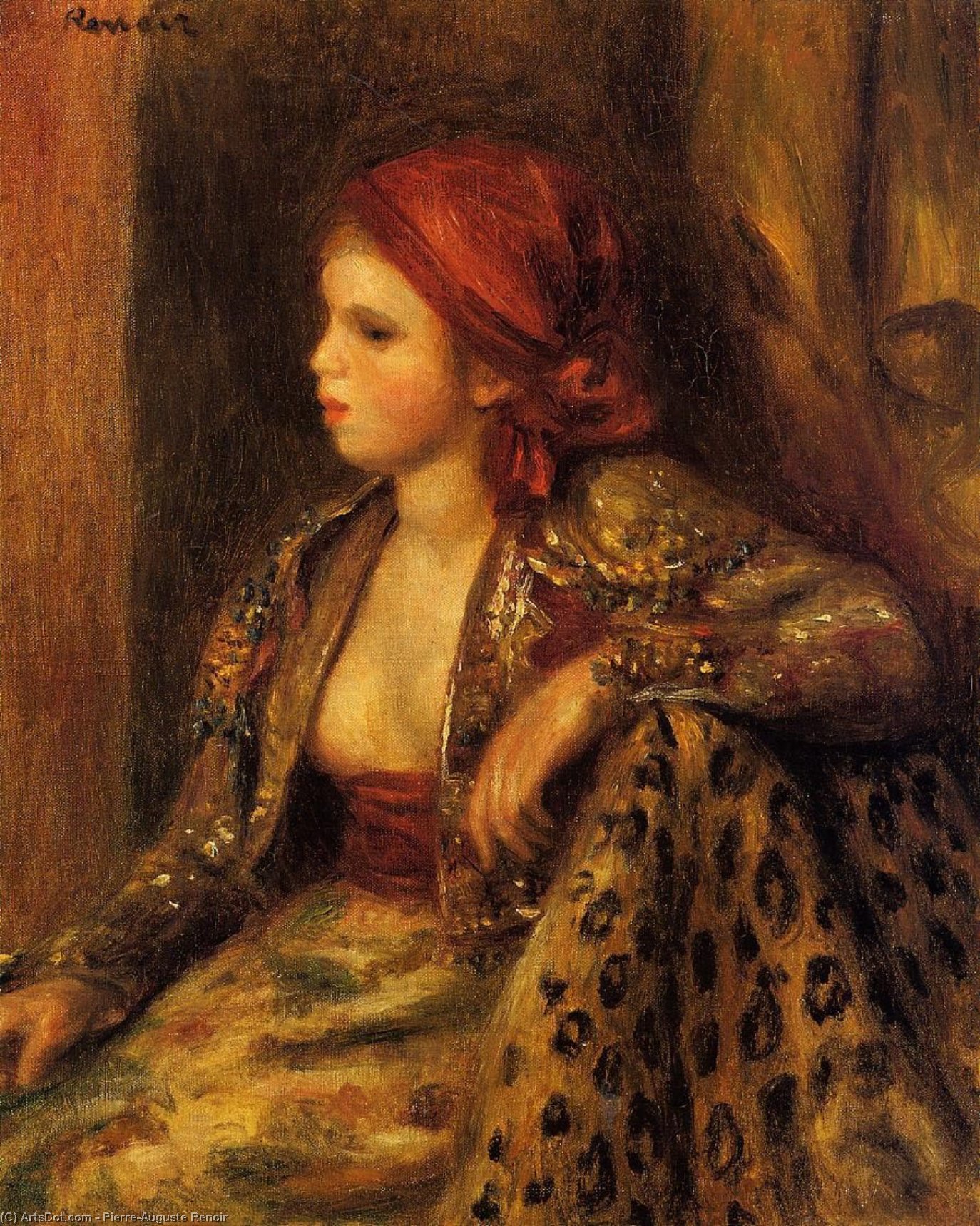 WikiOO.org - Encyclopedia of Fine Arts - Lukisan, Artwork Pierre-Auguste Renoir - Odalisque
