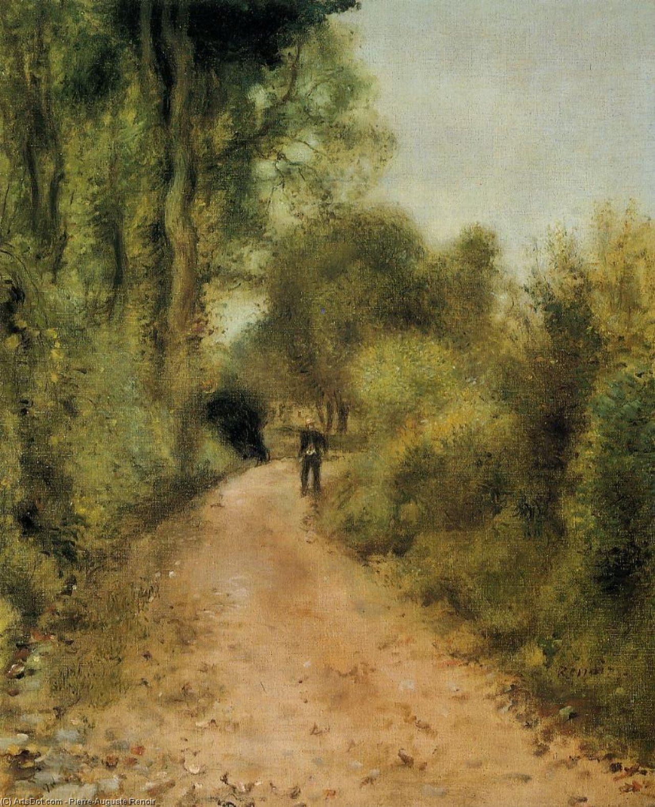 Wikioo.org – La Enciclopedia de las Bellas Artes - Pintura, Obras de arte de Pierre-Auguste Renoir - en el camino