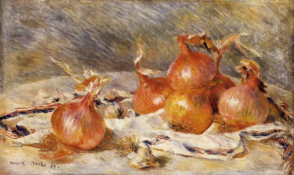Wikioo.org - The Encyclopedia of Fine Arts - Painting, Artwork by Pierre-Auguste Renoir - Onions